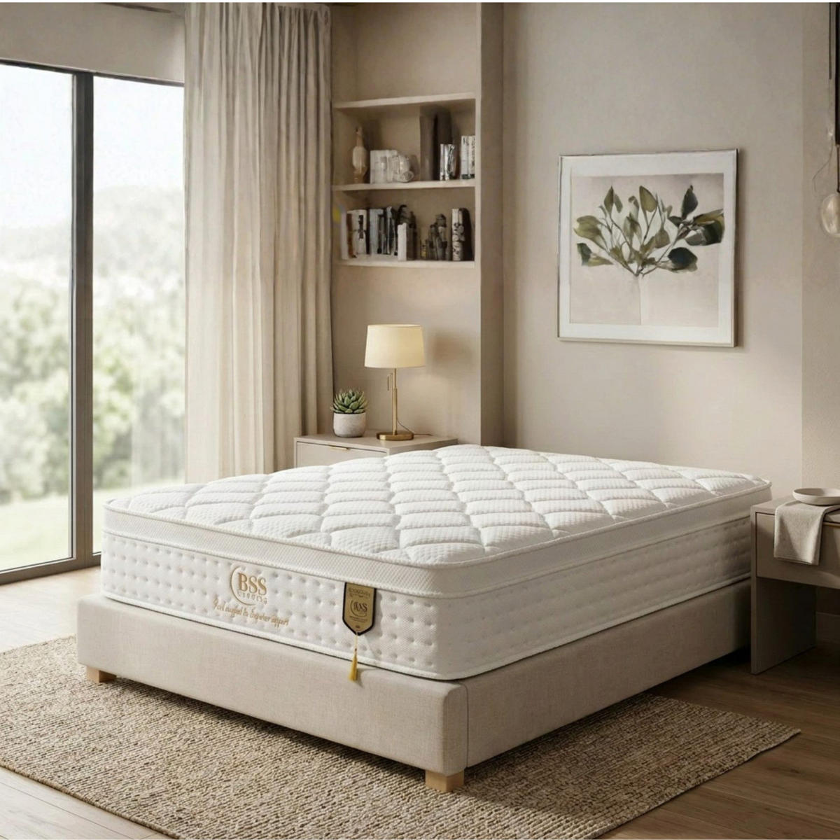 TASCHENFEDERKERNMATRATZE Sydney Matratze 160x200 cm, Höhe ca.: 30 cm, H2 + H3 = mittel + fest, 7-Zonen - Weiß, Textil (160/200cm) - Gowoll