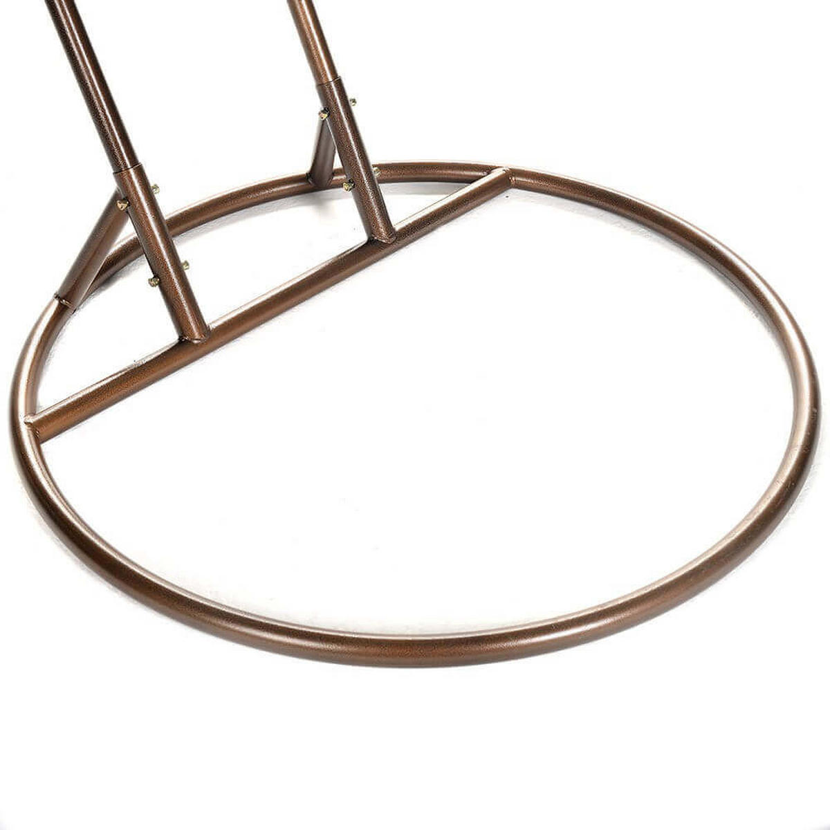 GESTELL für Polyrattan Hängesessel TORUS - Schwarz, Metall (120/195/120cm) - Home Deluxe