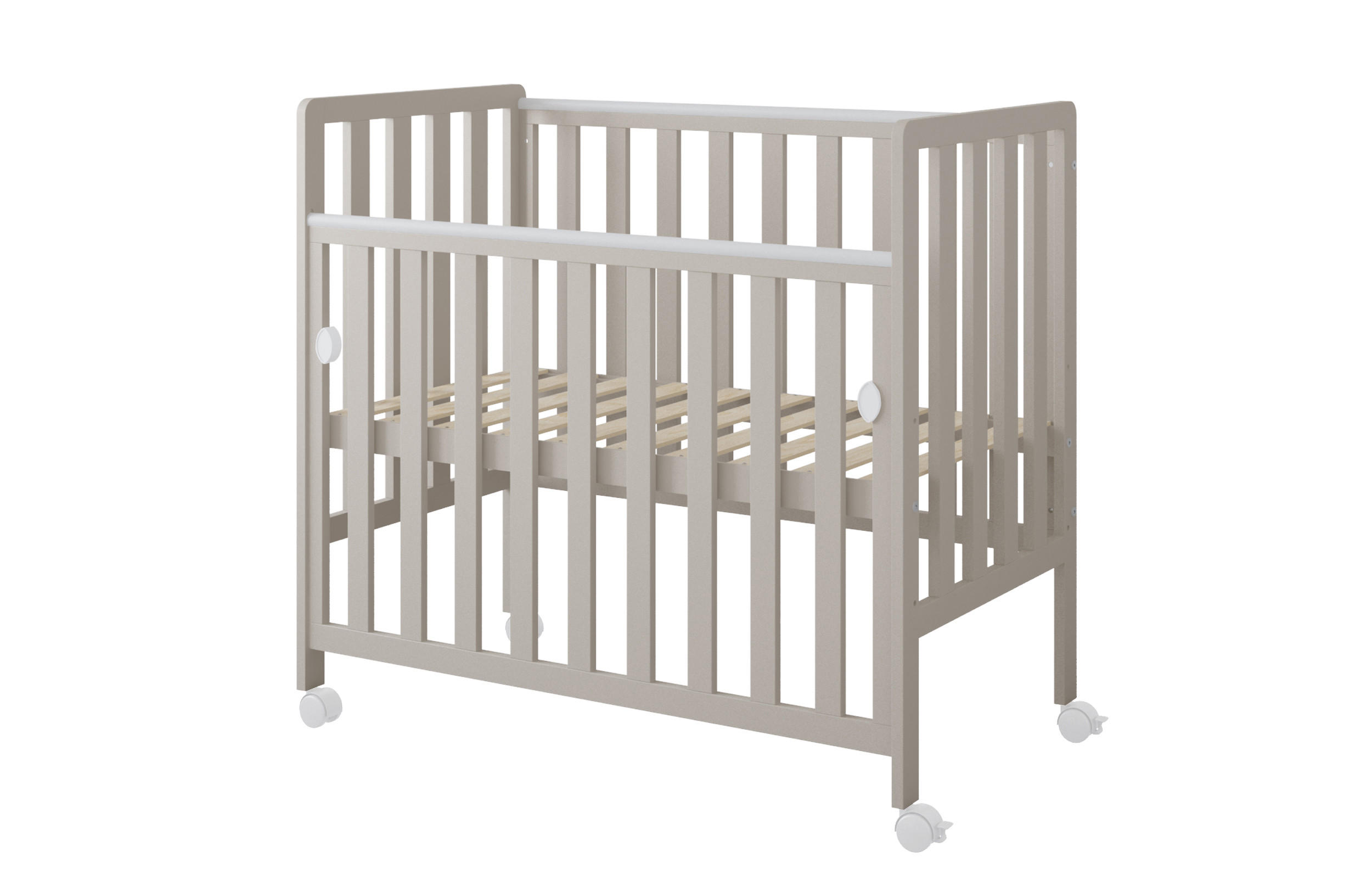 BEISTELLBETT Milo - Beige, Holz (50/100cm) - kiki design