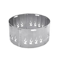 FUNKENSCHUTZ für Feuerschale Ø 80 cm aus Stahl 1,5 mm robust - Grau, Metall (75/30/75cm) - The Favilla