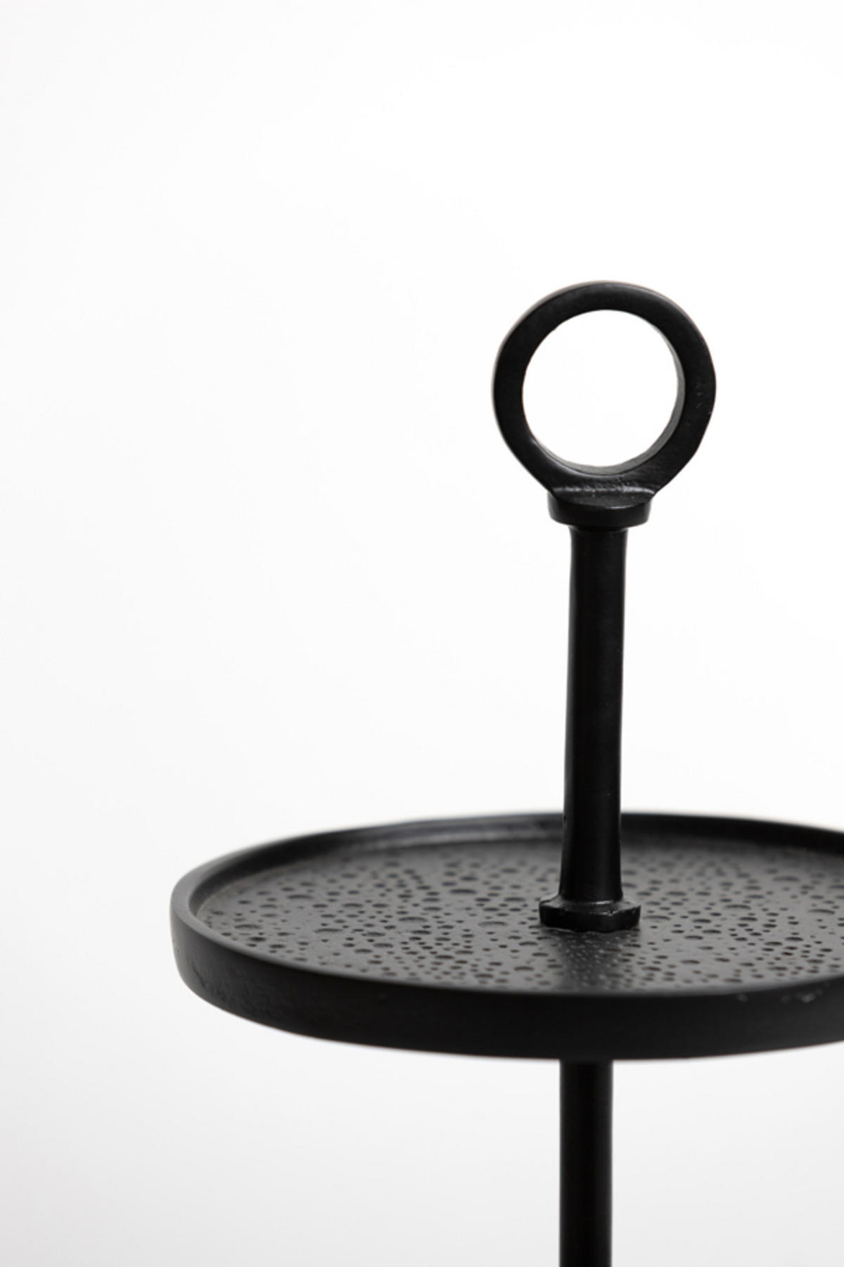 ETAGERE Lutek Schwarz Ø32/48 cm - Schwarz, Metall (32/48cm) - Light & Living