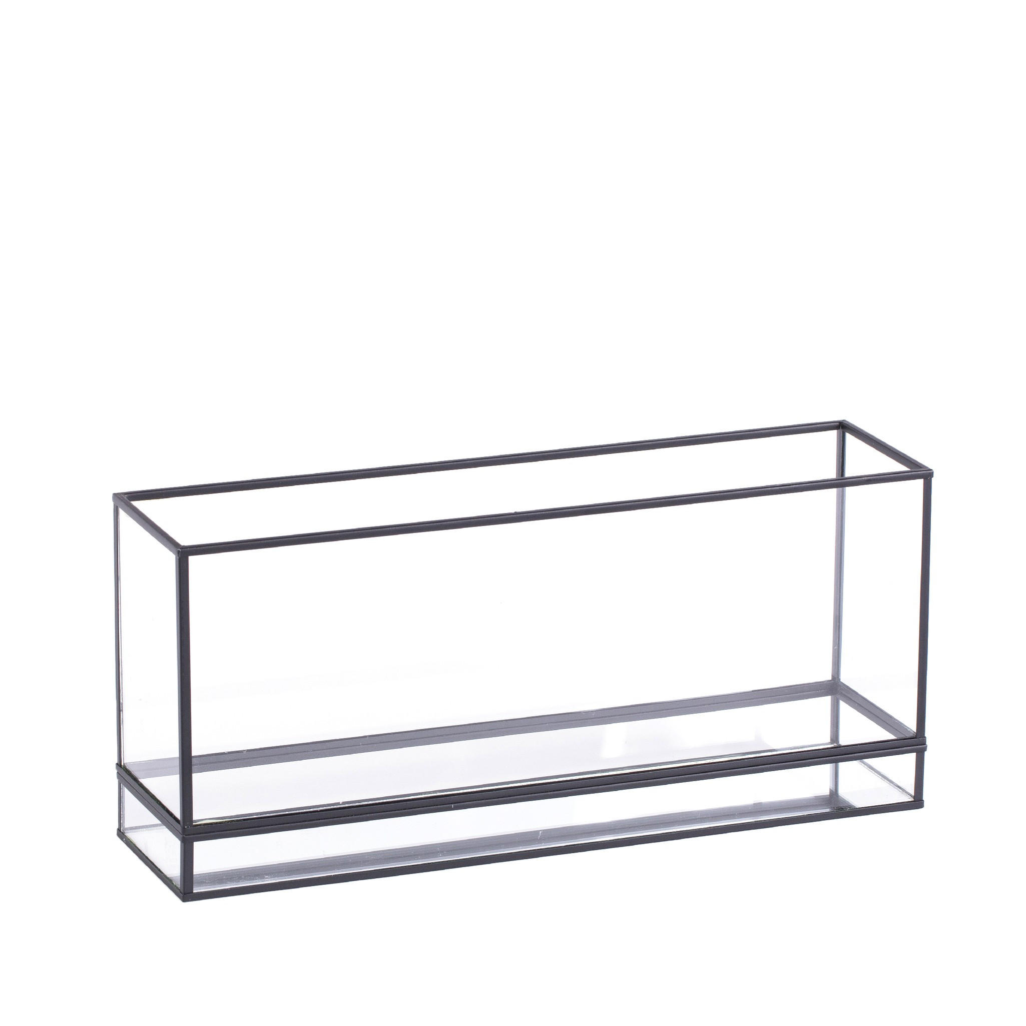 KERZENSTÄNDER Epochios - Schwarz, Glas (36.5/16.5/9.5cm) - home&you