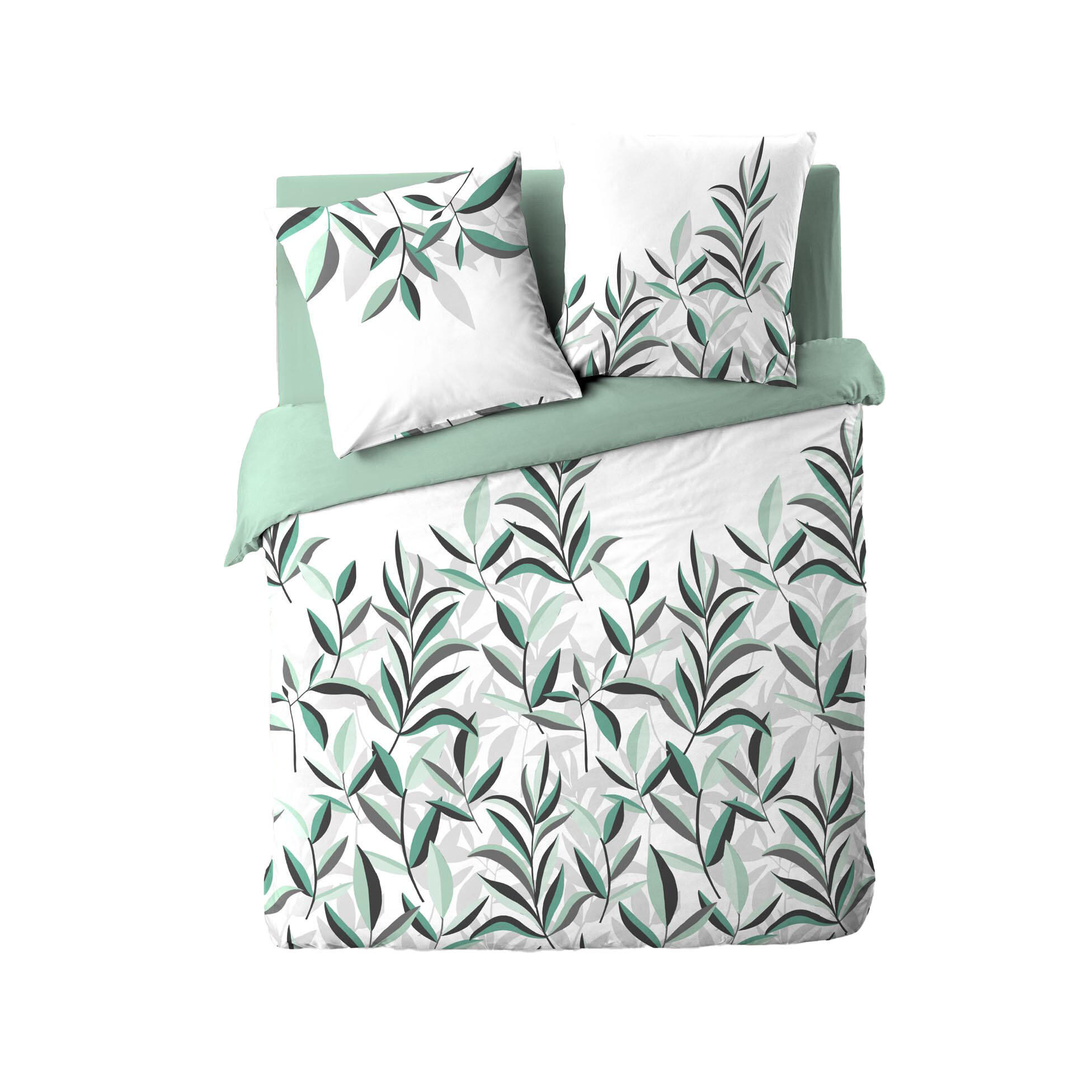 BETTWÄSCHE Eldorado 240/220 cm - Grün, Naturmaterialen (220/240cm) - Douceur d´intérieur