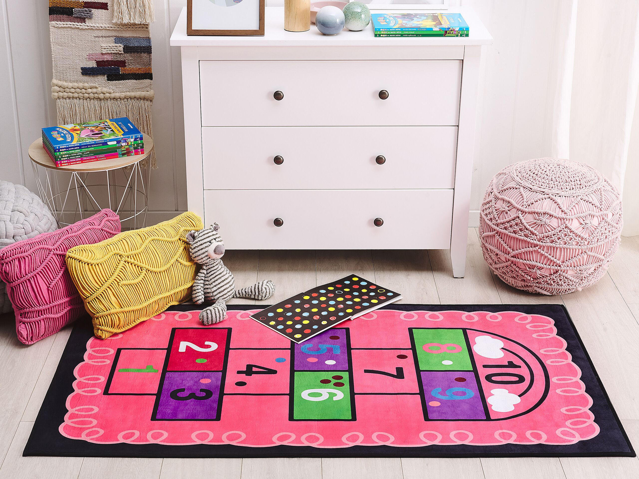 KINDERTEPPICH Honaz 150/80 cm - Multicolor, Kunststoff (80/150cm) - Beliani