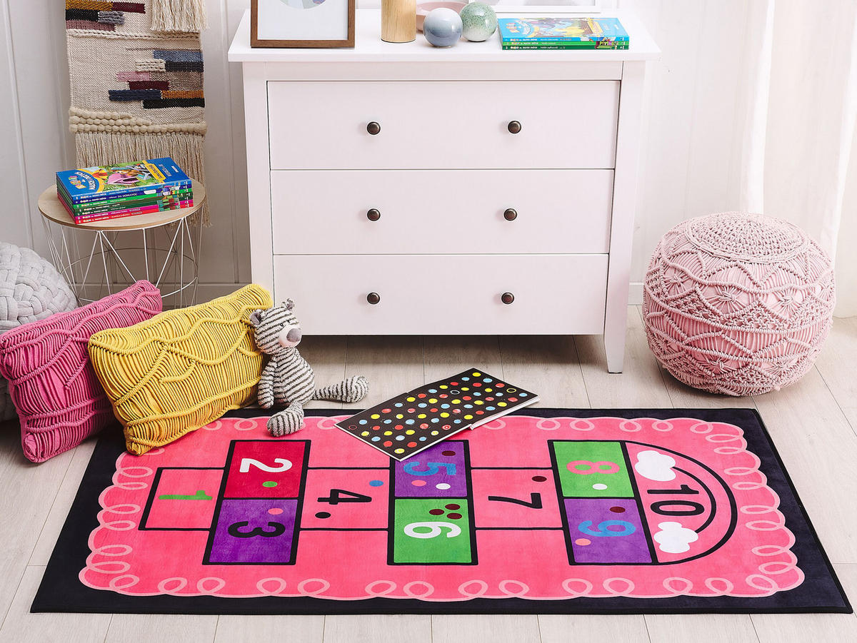 KINDERTEPPICH Honaz 150/80 cm - Multicolor, Kunststoff (80/150cm) - Beliani
