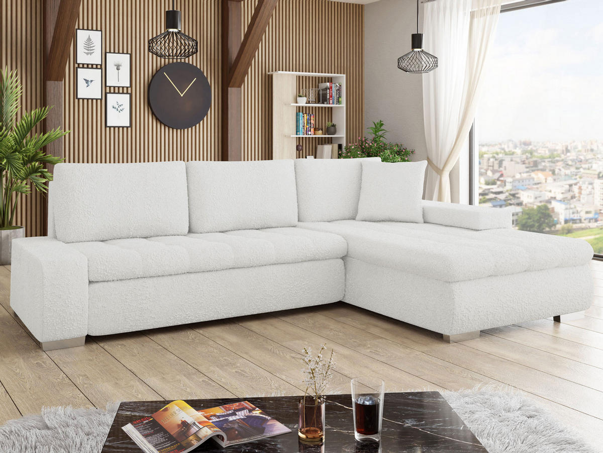ECKSOFA Orkan Premium - Creme, Holz/Textil (302/213cm) - MIRJAN24