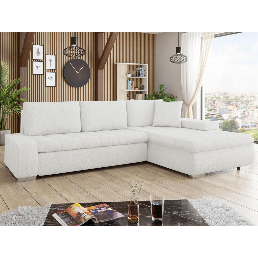 Thumbnail - Mirjan24 Ecksofa, Creme, Textil, 5-Sitzer, L-Form,Rechteckig, 302x213 cm, Wohnzimmer, Sofas & Couches, Wohnlandschaften,...