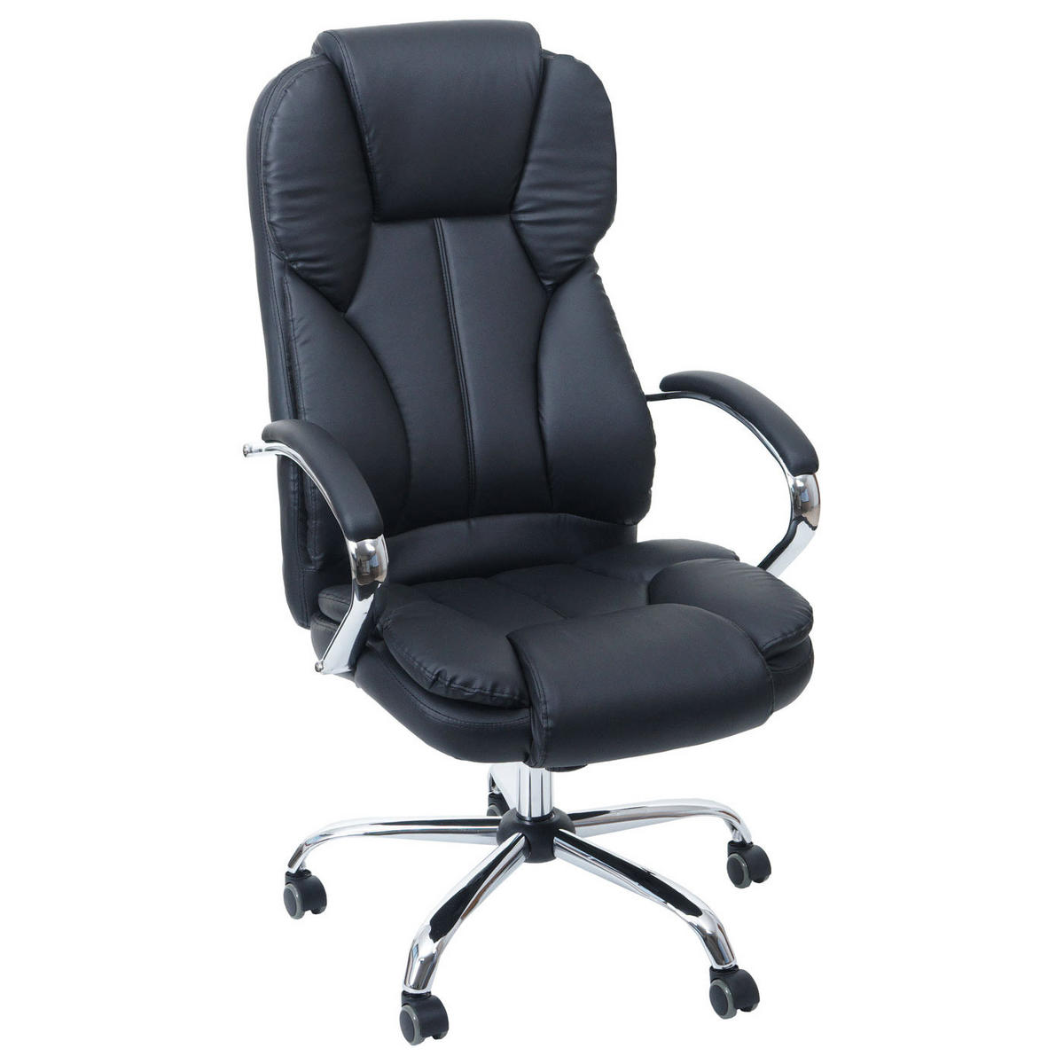 DREHSTUHL Texas XXL US-Version HxBxT 116x65x79cm Kunstleder Schwarz 150kg belastbar - Schwarz, Kunststoff (65/116/79cm) - PROREGAL