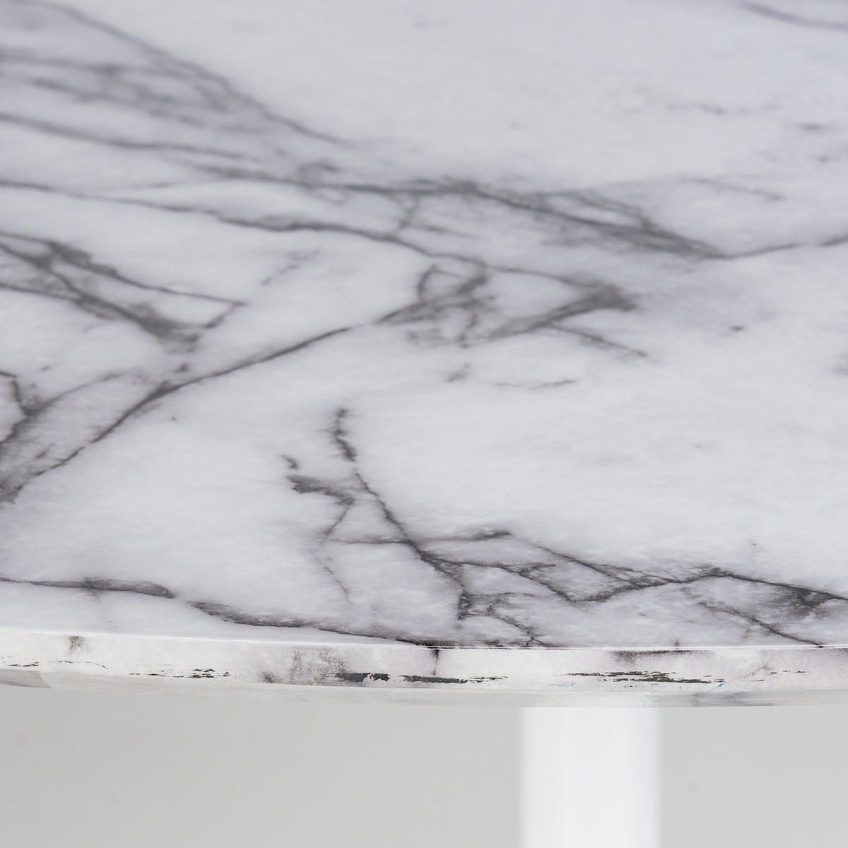 ESSTISCH - Marmor Dekor - Weiß, Holzwerkstoff (120/120/75cm) - home24