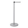 STAND-WC-ROLLENHALTER, grau, Stahl - Grau, Metall (19/55/19cm) - bremermann