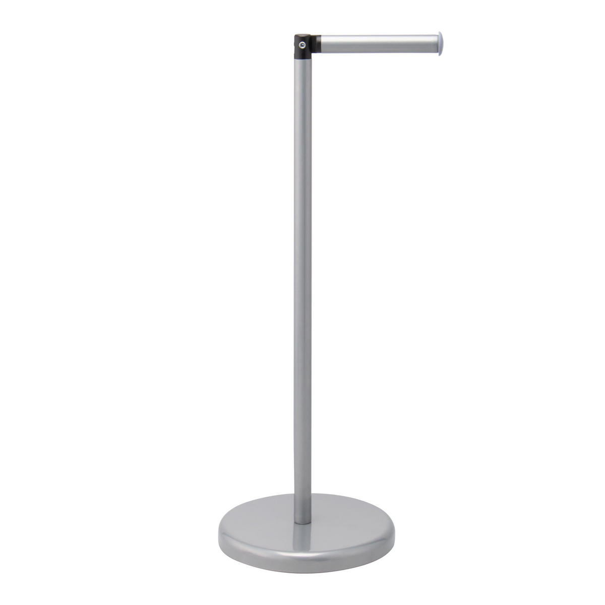 STAND-WC-ROLLENHALTER, grau, Stahl - Grau, Metall (19/55/19cm) - bremermann