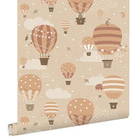 TAPETE Luftballons 53 cm x 10.05 m - Beige, Papier (53/0.1cm) - ESTAhome