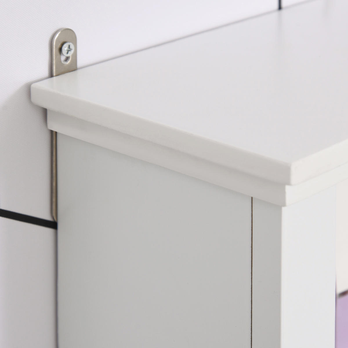 HÄNGESCHRANK DE-15851 mit 3 Nischen Weiß - Weiß, Holzwerkstoff (14.5/50.5/53cm) - ComfortXL