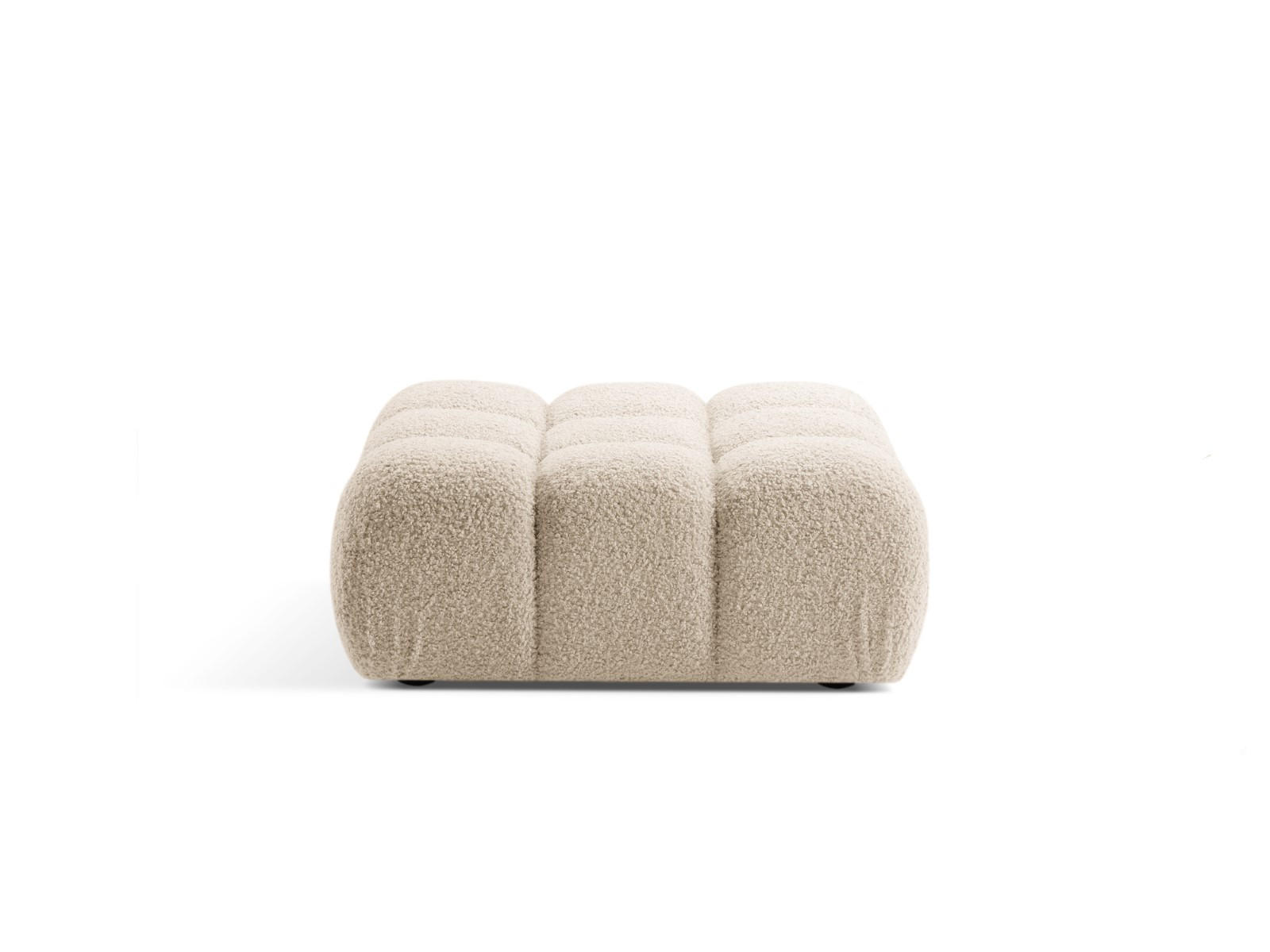 POUF Bellis aus Boucle leichtes beige - Creme, Textil (94/43/94cm) - Micadoni