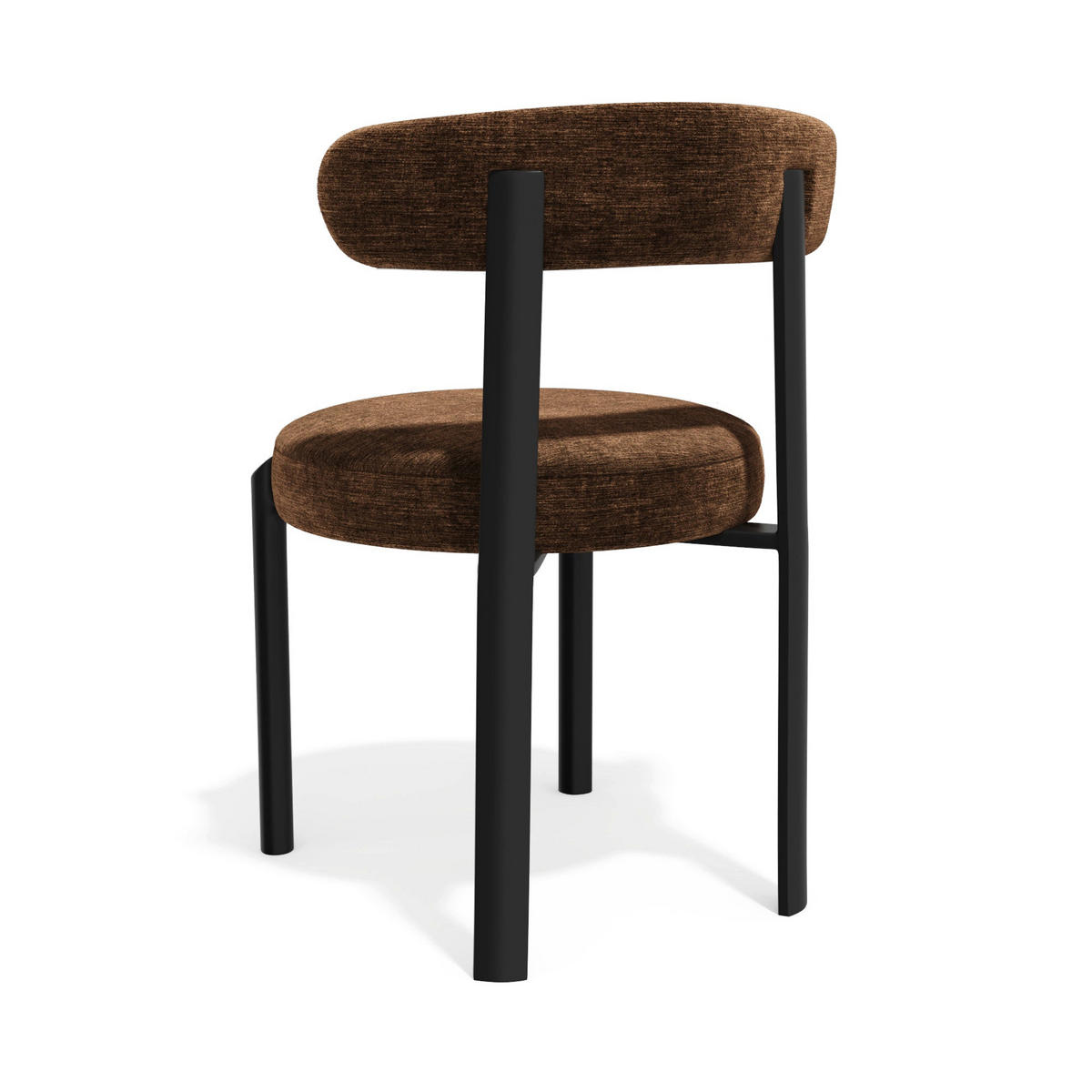 STÜHLE 2er Set NOMA Köpergewebe mit weichem Griff Braun 56cm - Braun, Textil (56/77/55cm) - Premium Interiors