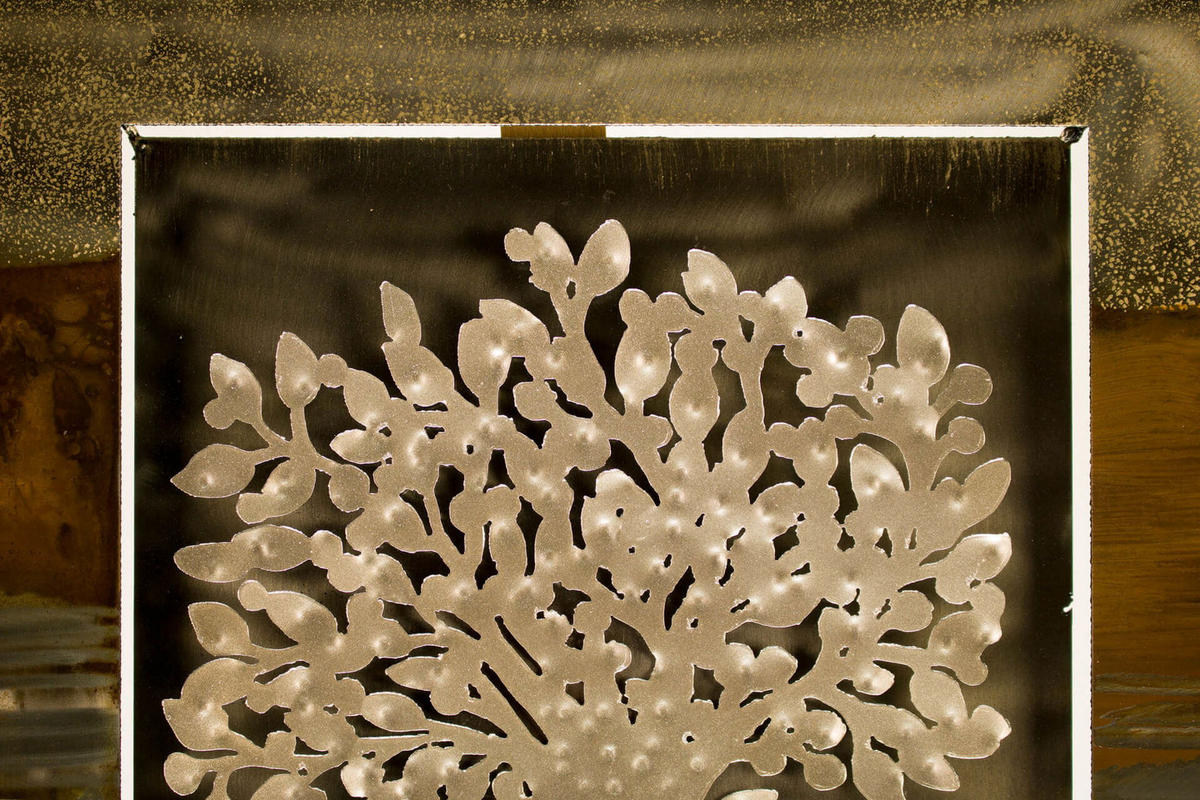 WANDDEKO Braun 55/55 cm - Braun, Metall (2.5/55/4cm) - KUNSTLOFT