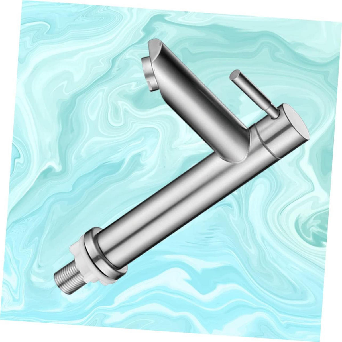 BADEZIMMERARMATUR, 18cm hoch, silber - Silberfarben, Metall (20/18/12cm) - Vallsero