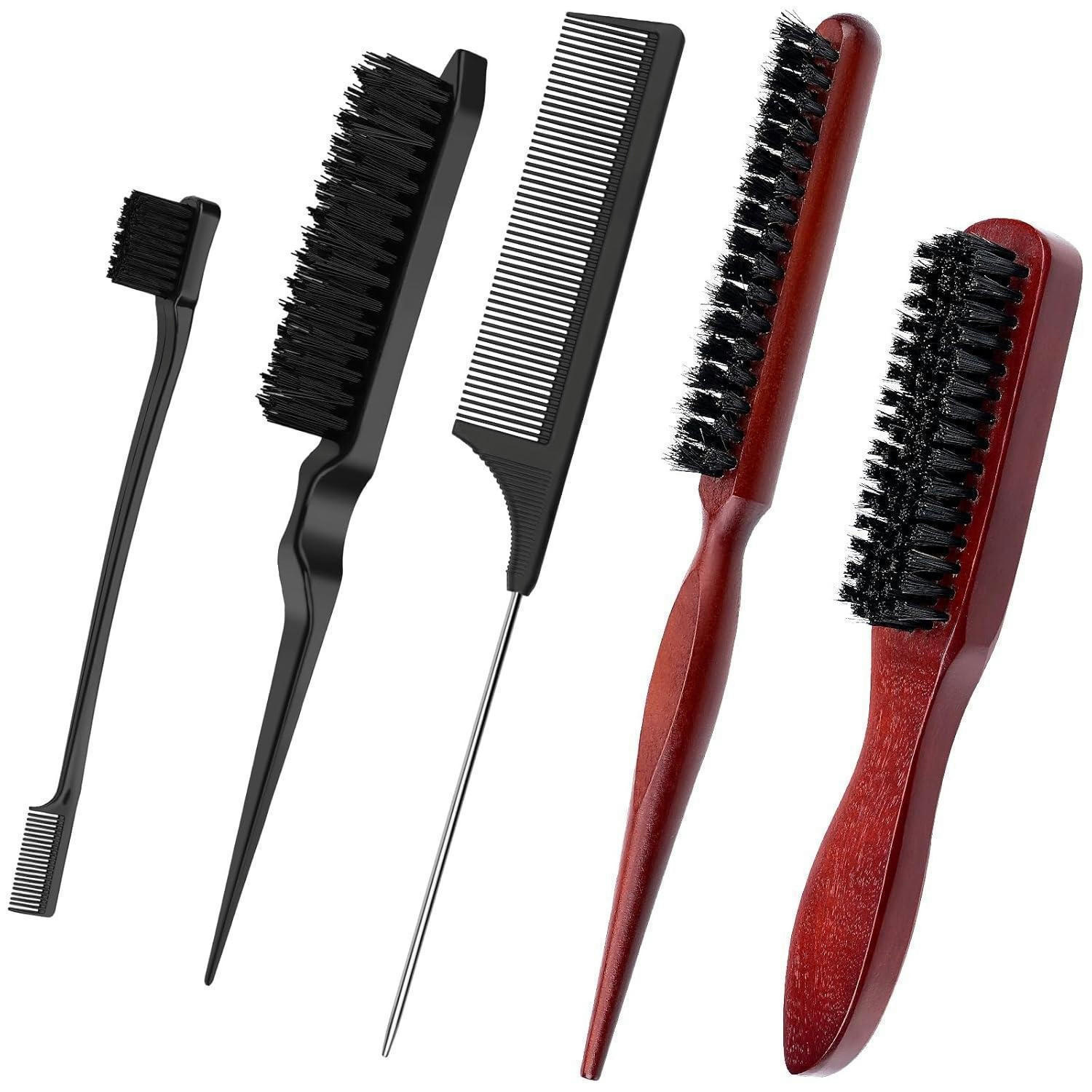 STYLING-SET 5-teiliges Set Haarbürsten und Kämme - Multicolor, Kunststoff (21.5/5/24cm)