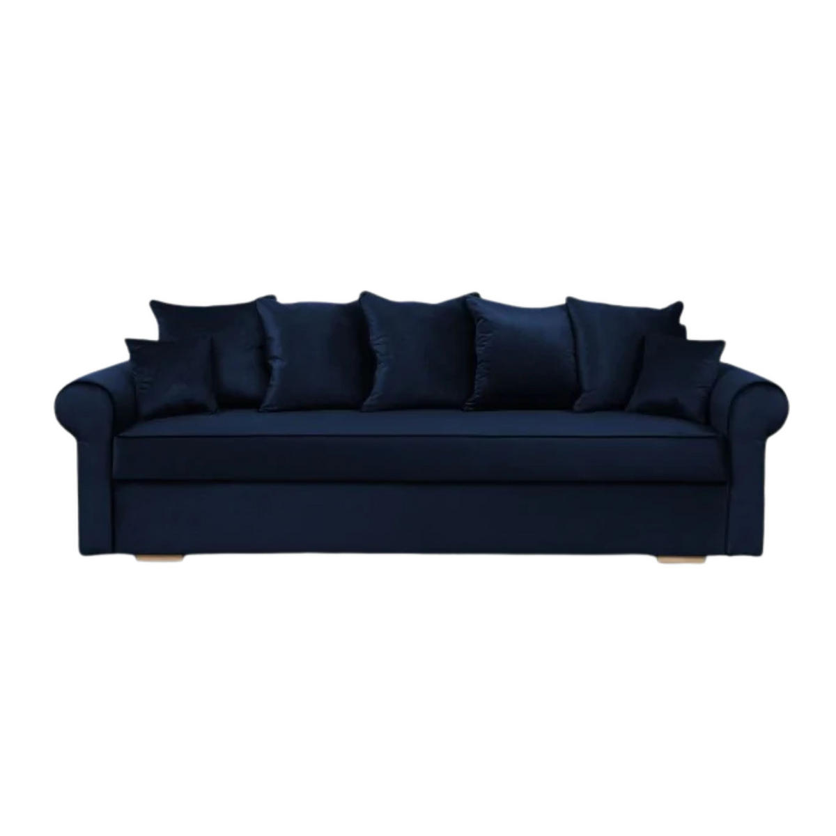 SCHLAFSOFA VIVIA, Sofa mit Schlaffunktion und Bettkasten, Farbe: Blau, Veloursstoff - Blau, Textil (237/100/85cm) - Sepro Meble