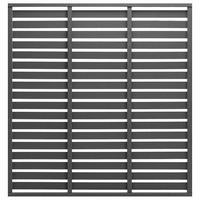ZAUNELEMENT Wpc 180/180 Cm Grau - Grau, Holzwerkstoff (4/180cm) - vidaXL