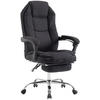 CHEFSESSEL Stoff Schwarz - Chromfarben/Schwarz, Textil/Metall (67/114/64cm) - CLP