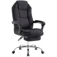 CHEFSESSEL Stoff Schwarz - Chromfarben/Schwarz, Textil/Metall (67/114/64cm) - CLP
