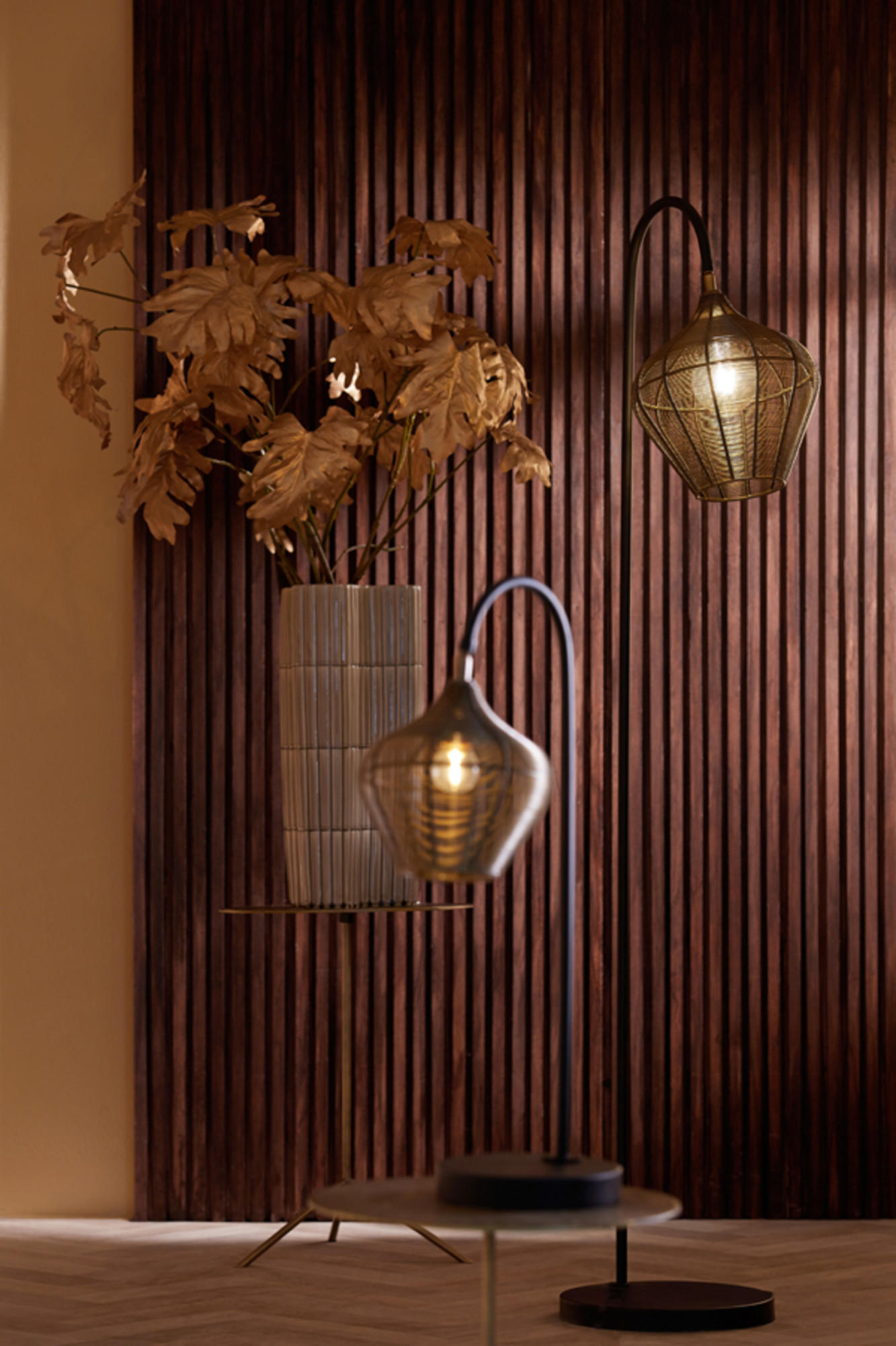 Thumbnail - Light & Living Stehleuchte, Bronze, Metall, Rund, A, 30x160x35 cm, CE, Lampen & Leuchten, Innenbeleuchtung, Stehlampen, ...