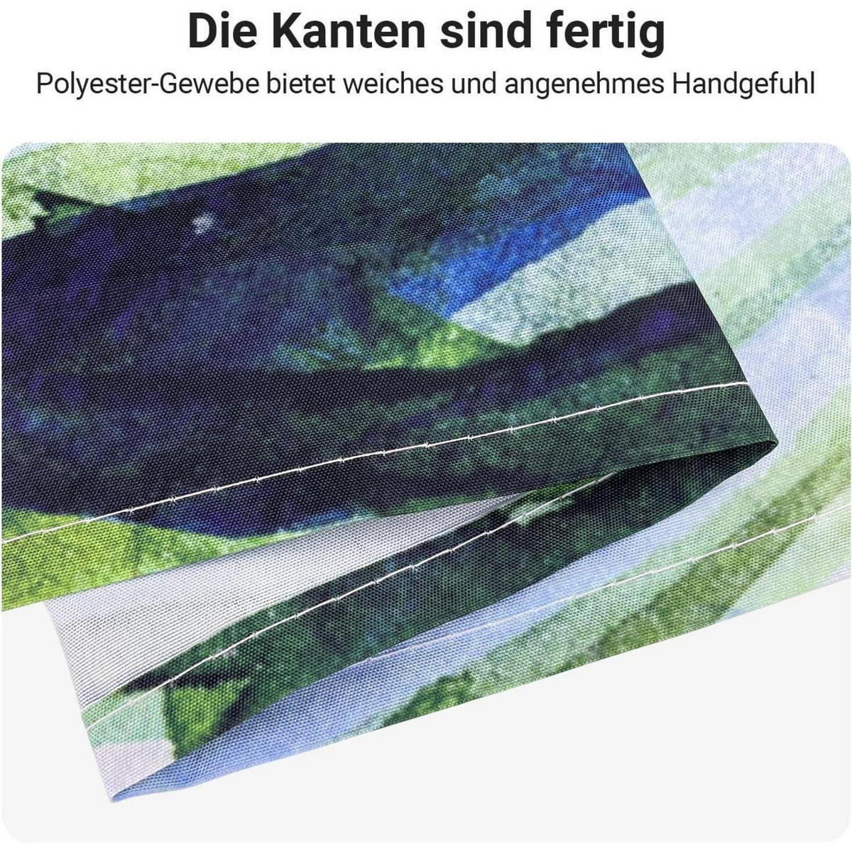 DUSCHVORHANG Blätter Grün 150 x 180 cm - Grün, Textil (150/180cm)