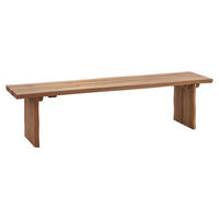 SITZBANK Diella 180x45x44 aus Massivholz Wildeiche geölt - Wildeiche, Holz (180/44/45cm) - 58aufmkessel