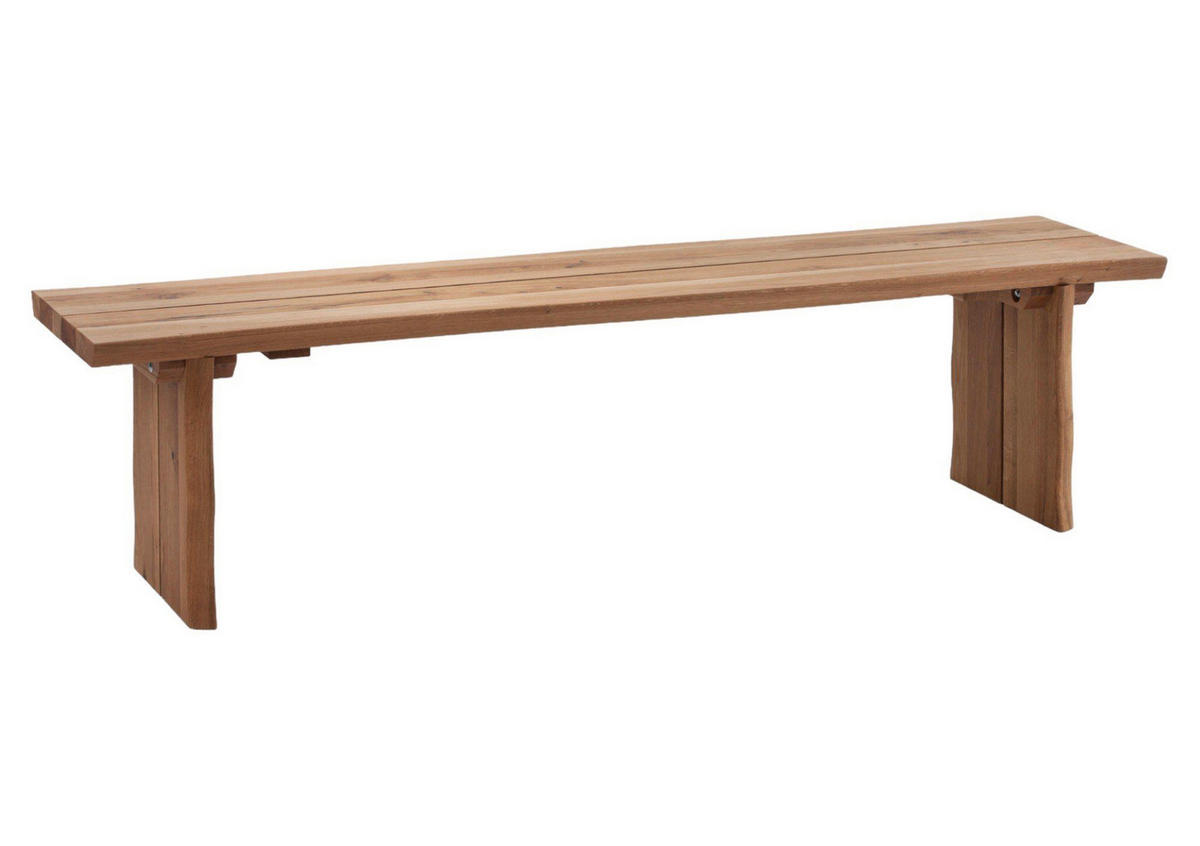 SITZBANK Diella 180x45x44 aus Massivholz Wildeiche geölt - Wildeiche, Holz (180/44/45cm) - 58aufmkessel