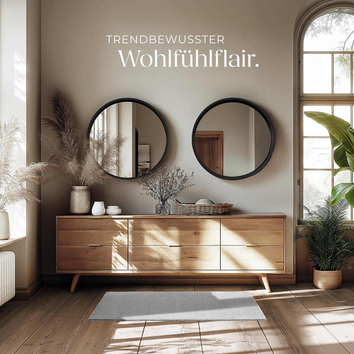 KURZFLORTEPPICH Soft Zone,rutschfeste Unterseite,grau - Grau, Kunststoff (110/60cm) - tectake