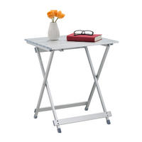 KLAPPTISCH - Silberfarben, Metall (47.5/50/59.5cm) - Relaxdays