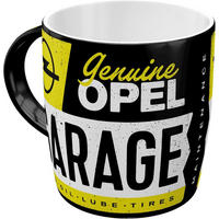 KAFFEETASSE 330 ml Opel Garage - Multicolor, Keramik (0.33L) - Nostalgic-Art