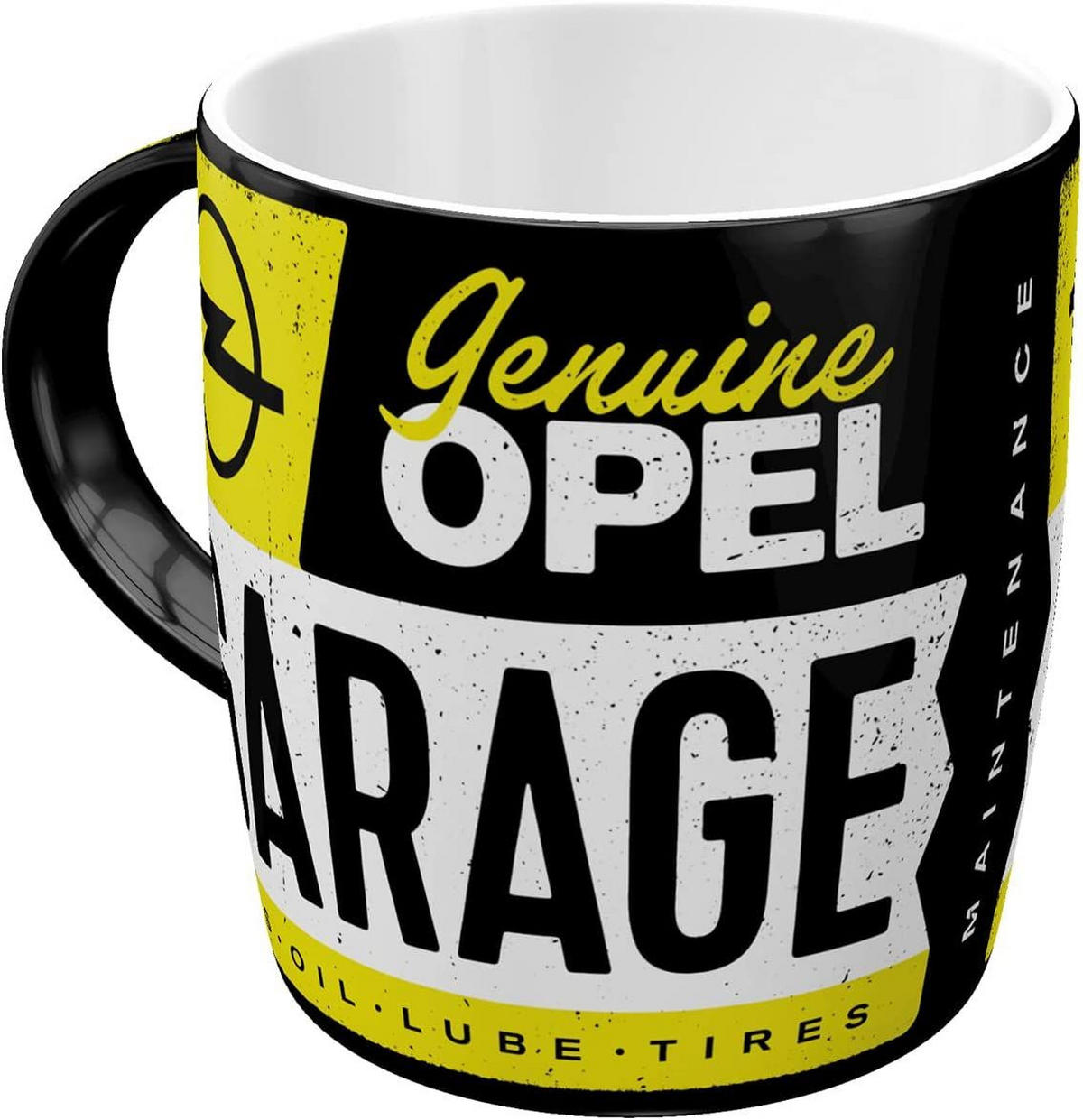 KAFFEETASSE 330 ml Opel Garage - Multicolor, Keramik (0.33L) - Nostalgic-Art