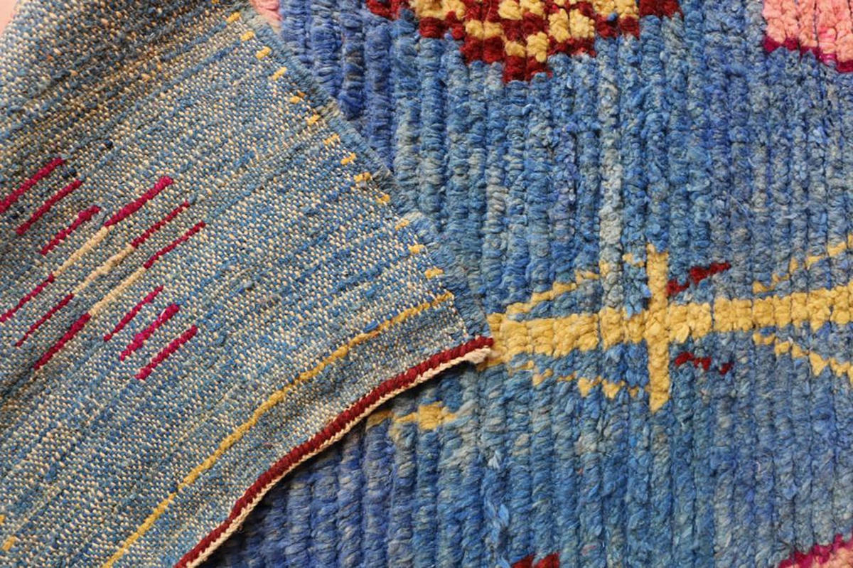 BERBERTEPPICH aus reiner Wolle 81x 383 cm - Multicolor, Naturmaterialien (81/383cm) - AFK Living