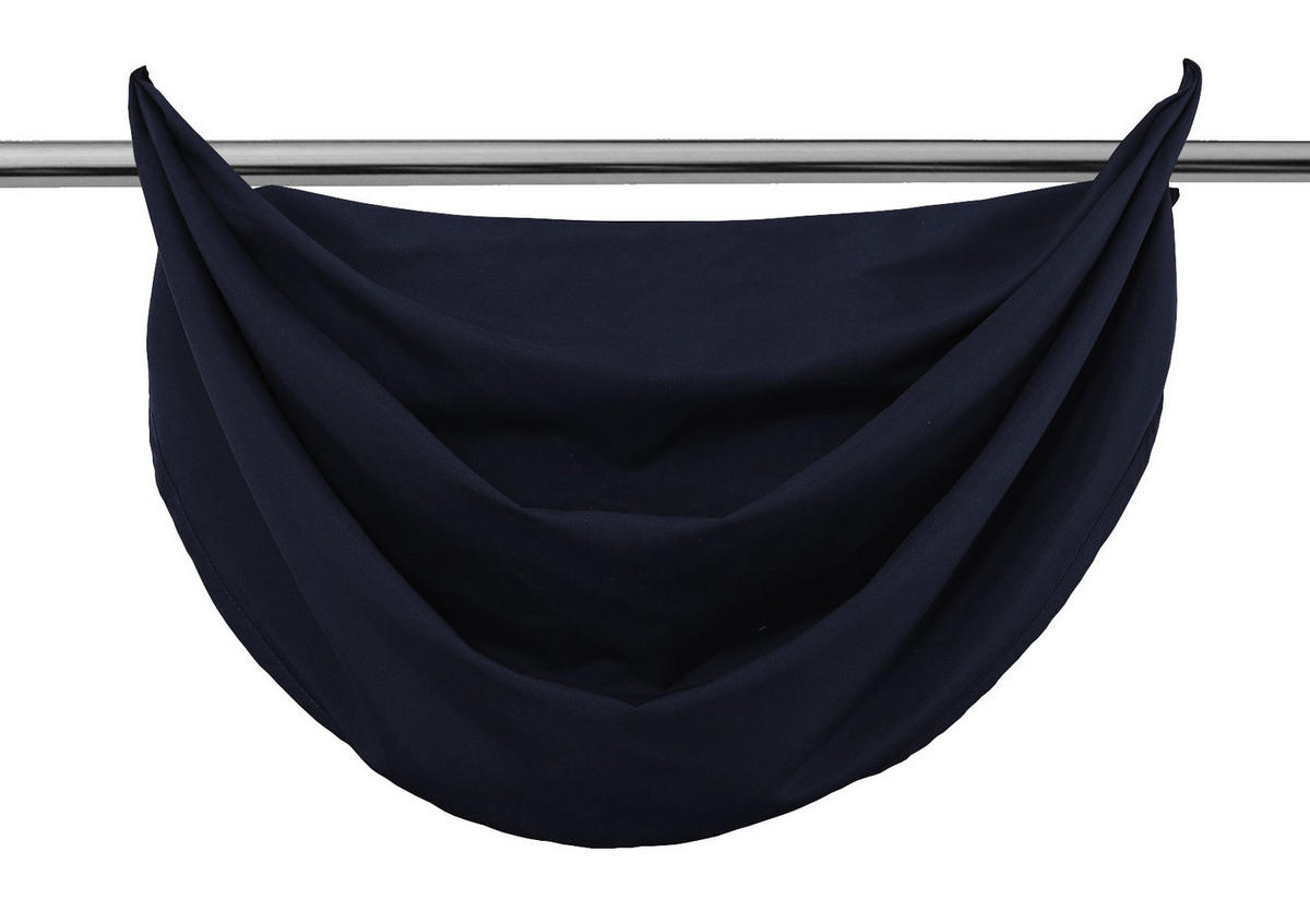 VORHANG ZAGREB HxB 225x140 cm Dunkelblau - Dunkelblau, Textil (140/225cm) - Gardinenbox