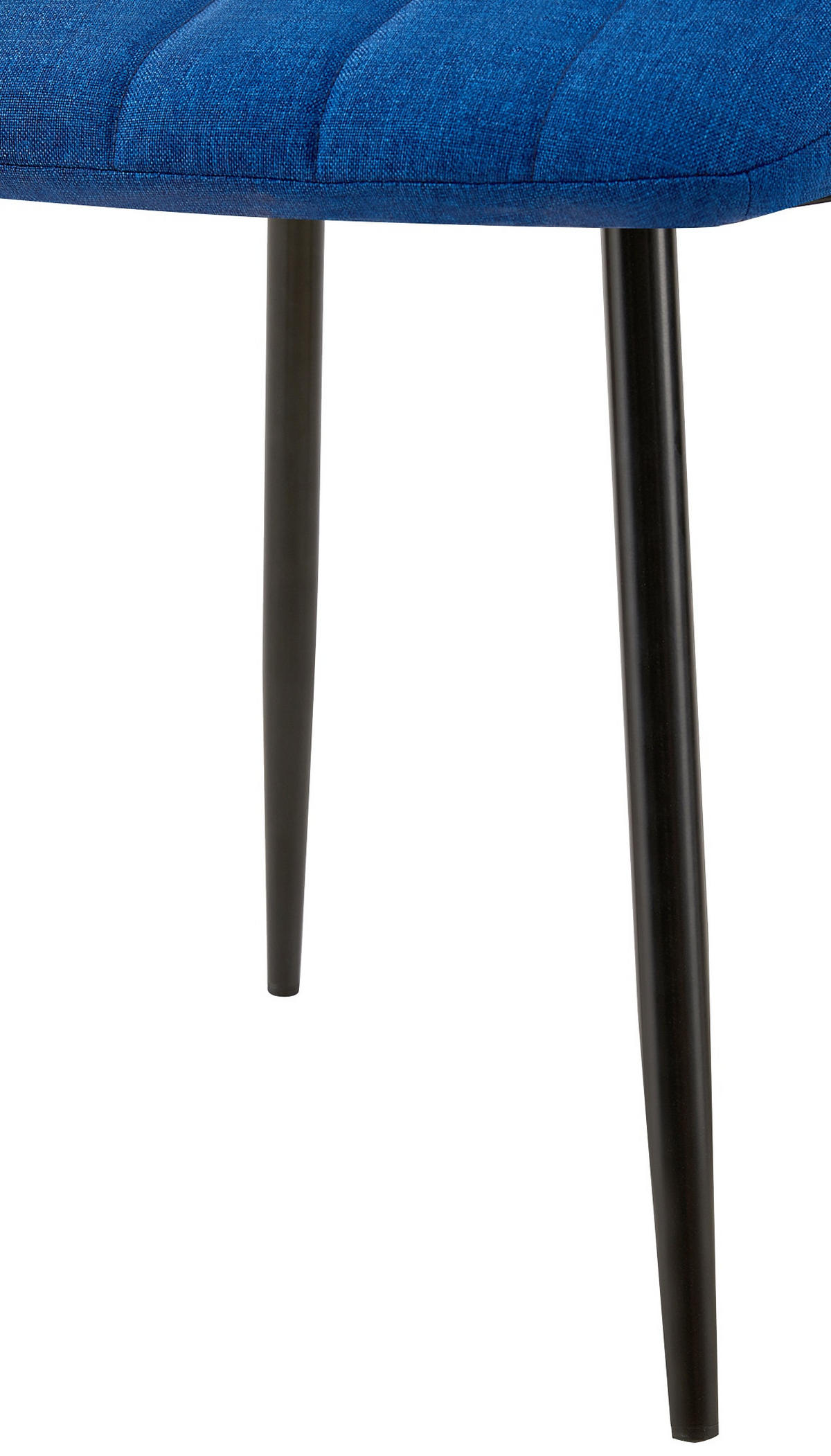 STUHL Stoff Blau - Blau/Schwarz, Textil/Metall (45/88/53cm) - CLP