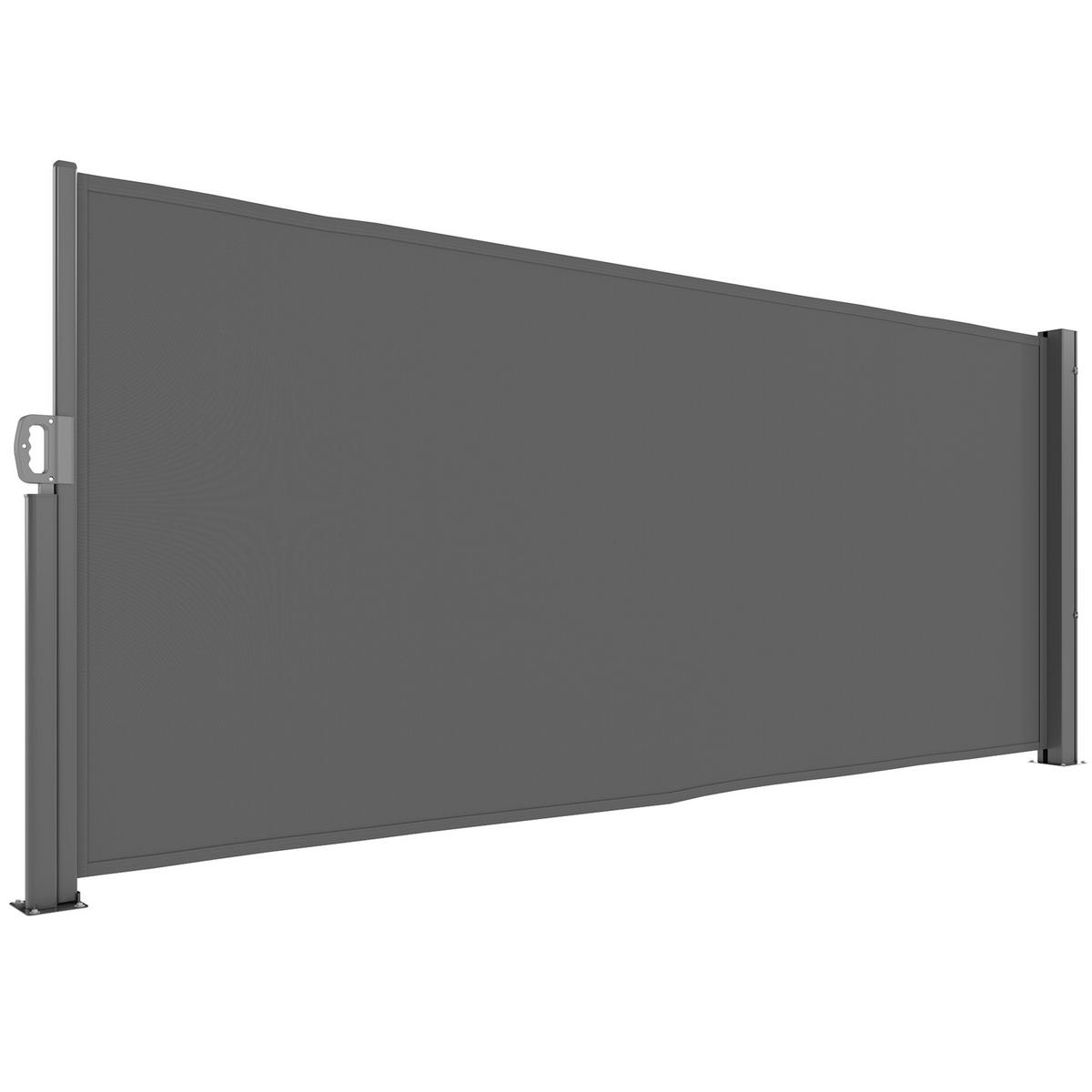 SEITENMARKISE ausziehbar Dunkelgrau - Dunkelgrau, Metall (1/140cm) - Outsunny
