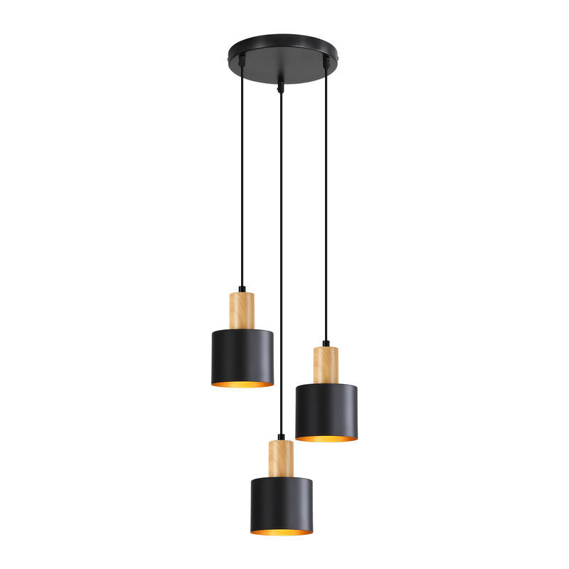 LED PENDELLEUCHTE COLEMAN Ⅲ 22/22/174 cm - Schwarz, Metall (22/22/174cm) - Nettlife