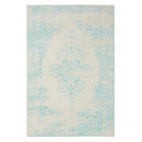 VINTAGE-TEPPICH Sia 140/200 cm - Türkis/Creme, Kunststoff (140/200cm) - benuta