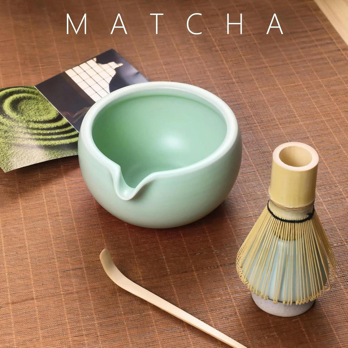 TEEZEREMONIE Set Matcha Grün 5-teilig - Grün, Keramik (5.3/11.2/22.4cm)