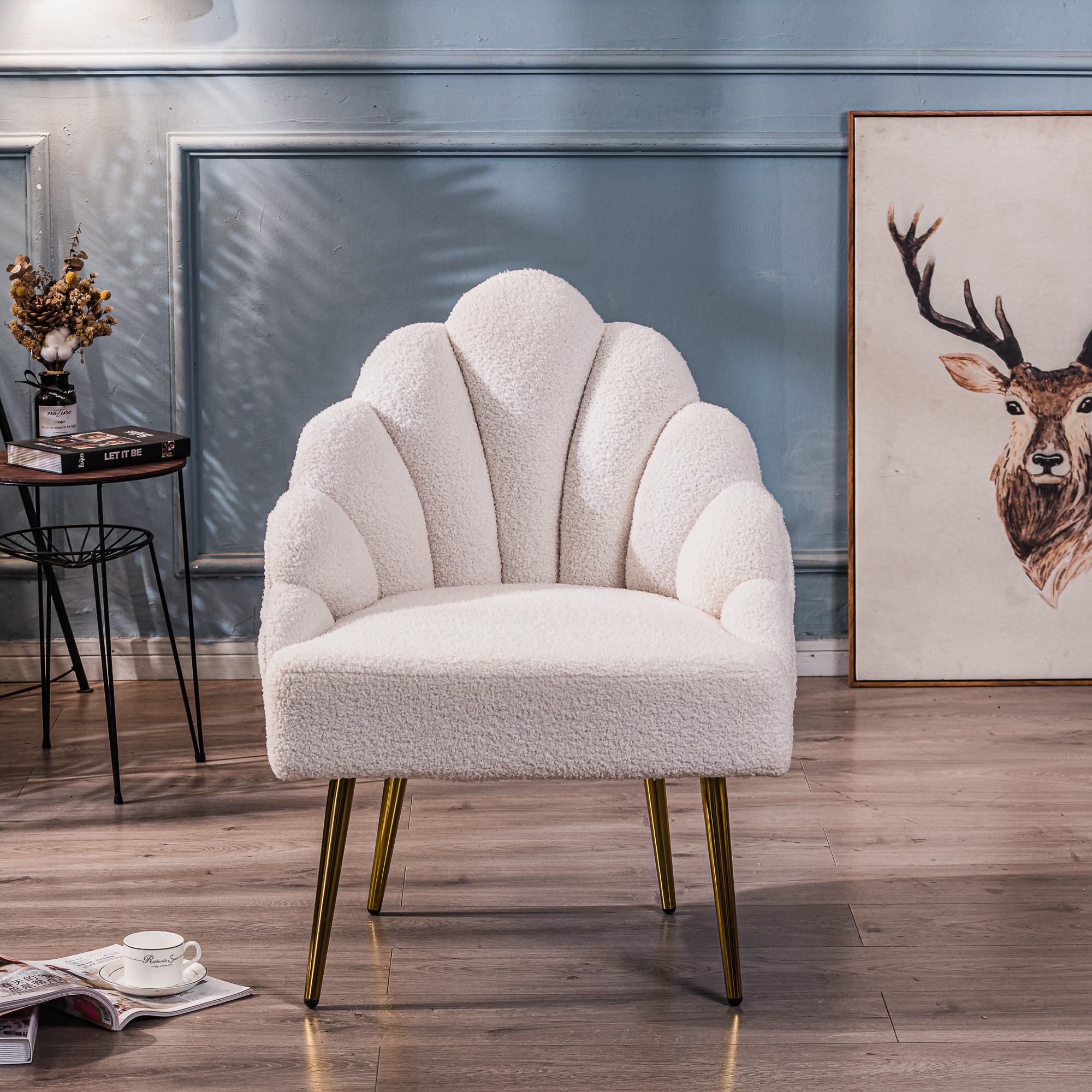 SESSEL Wolle Weiß - Weiß, Textil (63/89/60cm) - Nordlys