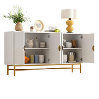 SIDEBOARD 160/40/82 cm Weiß aus MDF und Spanplatte mit Soft-Close-Funktion - Weiß, Holzwerkstoff (40/82/160cm) - OKMYHOME