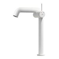 WASCHTISCHARMATUR Wasserzulaufrohr aus Edelstahl Weiß Matt 31/22 cm - Weiß, Metall (22/7.6/33.2cm) - EMKE