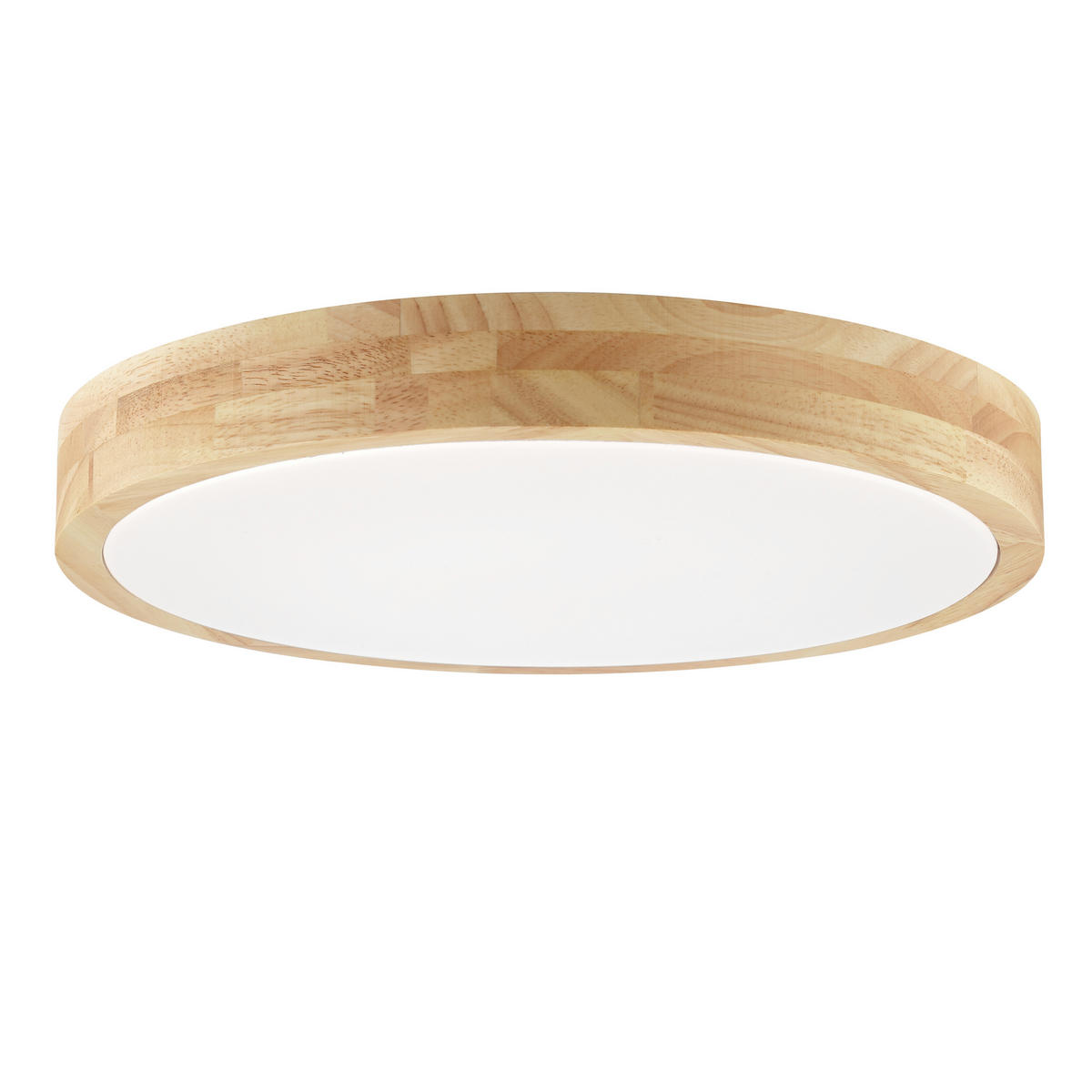 LED DECKENLEUCHTE Moreen Holz hell/Weiß 34/34/6,8 cm - Multicolor, Metall (34/34/6.8cm) - Brilliant