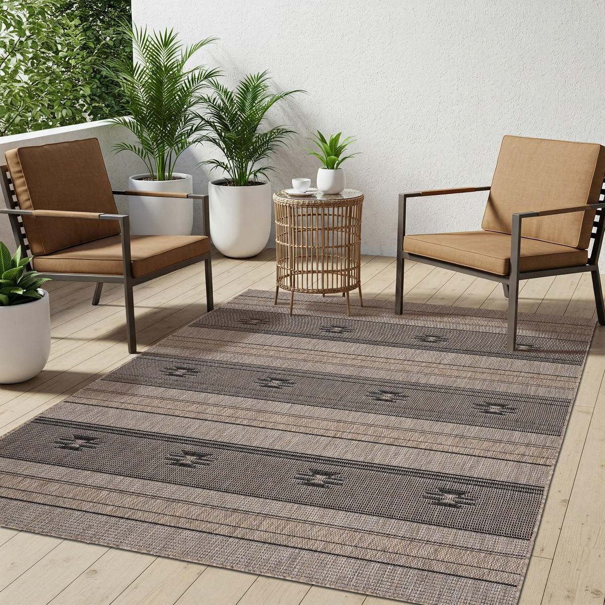 TEPPICH MELISSA Braun 60/200 cm - Braun, Kunststoff (60/200cm) - Tapiso