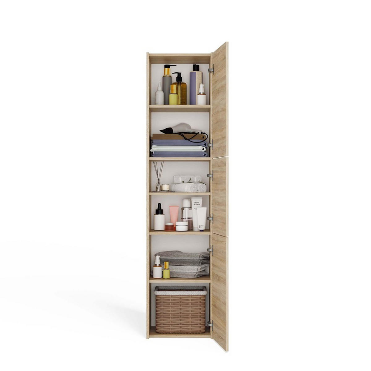 KOUZELNÍ SKŘÍŇKA Sonoma 40/170/30 - Sonoma dub, kompozitní dřevo (40/170/30cm) - RAUMHIRSCH FURNITURE