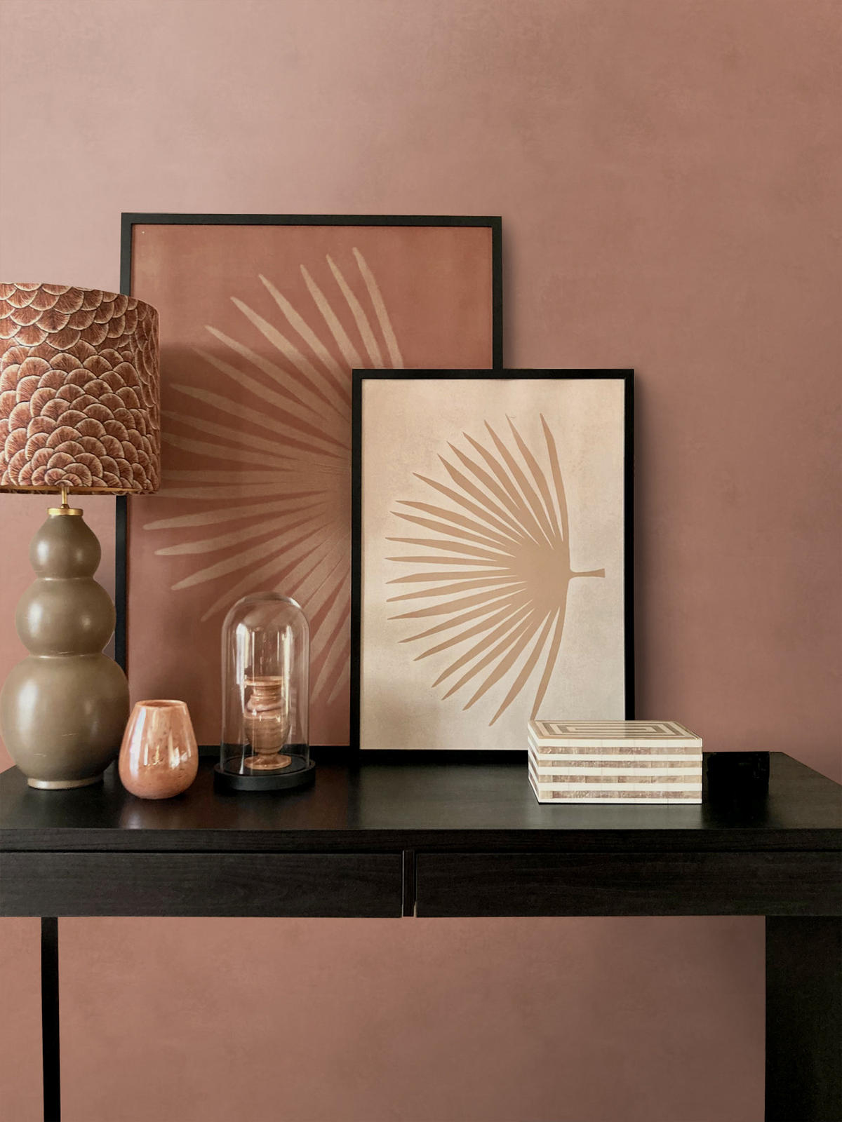TAPETE Lehmputz 50 x 900 cm - Terracotta, Papier (50/900cm) - Origin Wallcoverings