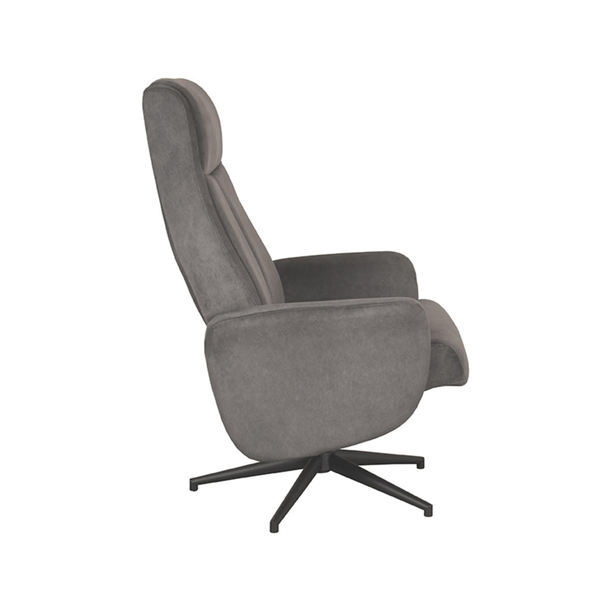 BERGEN Sessel Anthrazit 76/77/105 cm - Anthrazit, Textil (77/105/76cm) - LABEL51