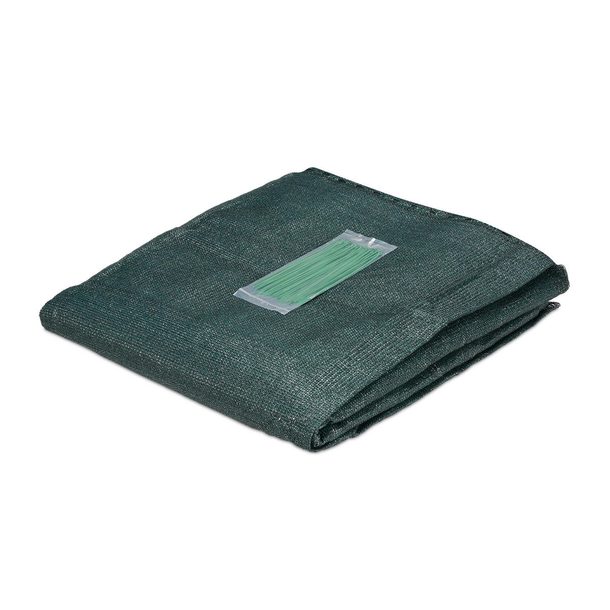 ZAUNBLENDE - Dunkelgrün, Kunststoff (1000/100cm) - Relaxdays